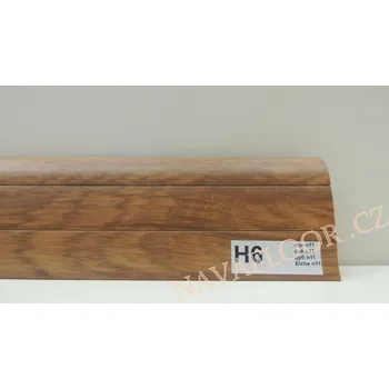 soklová lišta Plastová lišta PREXA 54 H6 dub