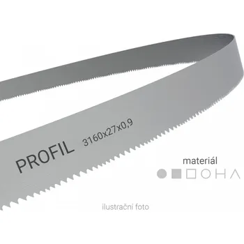 Příslušenství k pile Pilový pás Wikus PROFIL 3160x27x0,9mm (pro PMS 270/350 SAD/HAD) 4-6