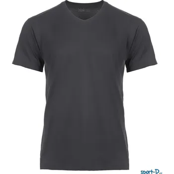 Pánské tričko CityZen chytré triko s výstřihem do V šedé L