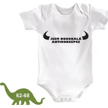 Kojenecké oblečení Body Jsem dokonalá antikoncepce - 62-68