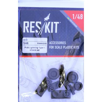 Plastikový model Reskit 1/48 P-38 Lightning Type 1 - wheels (ACAD,TAM,EDU)