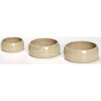 Chov hospodářského zvířete Keramická miska 0,125 l béžová, glazovaná