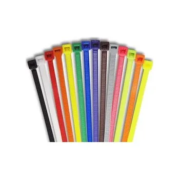 Organizace kabelů Stahovací páska do 8kg, rozměr 2,5x200mm, barva zelená, 100ks v balení