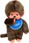 Monchhichi Plyšák 20 cm, kluk s modrým bryndákem