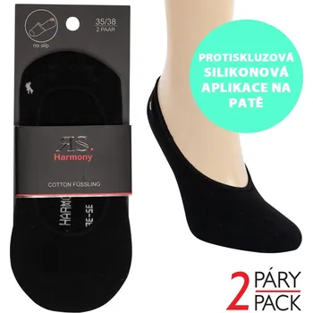 Dámské ponožky Dámské i pánské nízké letní bavlněné ťapky RS 35-38 černá