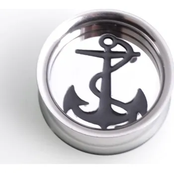 Piercing Ocelový tunel Kotva AE007