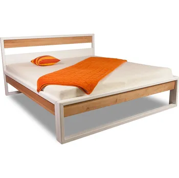 Postel Krajča Manželská postel z masivu Moriles 160 x 200 cm Povrchová úprava dřeva: Bezbarvý olej OSMO, Druh dřeva: Dub