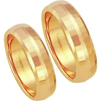 Prsten Snubní prsteny wolfram 1 pár RTS32gold