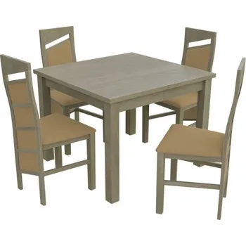 Nábytek Jídelní set pro 4 osoby - RK033, Barva dřeva: sonoma, Potah: Casablanca 2304 MIRJAN 5902928432336