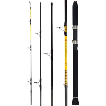Rybářský prut WFT Never Crack SENSO Pilk travel 2.40m 20-120g, 5díl (Cestovní prut pro mořský rybolov.)