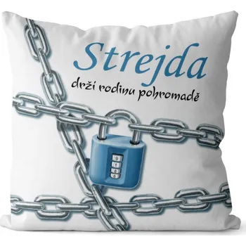 Dekorativní polštářek Polštář Strejda drží rodinu pohromadě (Velikost: 55 x 55 cm)
