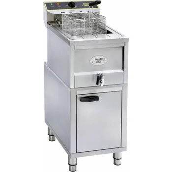 fritéza ROLLER GRILL International FRITÉZY VÝKONNÉ ELEKTRICKÉ RF a RFE Varianta: FRITÉZA VÝKONNÁ ELEKTRICKÁ RFE 12 - objem 10 l - S VÝPUSTNÝM VENTILEM