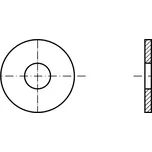 PROFISTYL DIN 7349 podložka pro upínací zařízení pozink Varianta: DIN 7349 podložka kruhová ZnB (31x68x10,0mm) M30