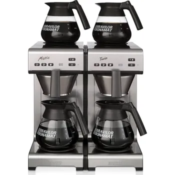 Příprava kávy Bravilor Bonamat B.V. PŘEKAPÁVAČE KÁVY MATIC, MATIC TWIN - S PŘIPOJENÍM NA VODU Varianta: PŘEKAPÁVAČ KÁVY MATIC TWIN 400 V - 4 KONVICE