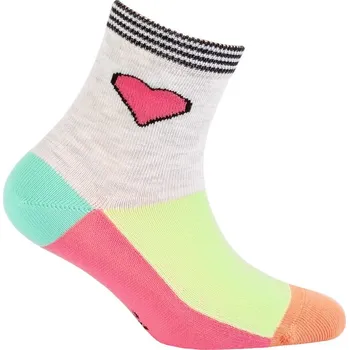 Dětské ponožky WOLA vzor SRDÍČKO růžové Velikost: 18-20