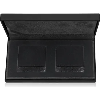 Sběratelství Kupa Box černý na 2 mince v kapslích quadrum