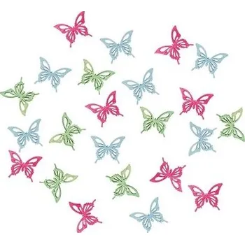 Dřevění motýli 2 cm, 24 ks 3901