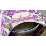 Svíčka s levandulovým olejem kulatá, čtvercová ombré