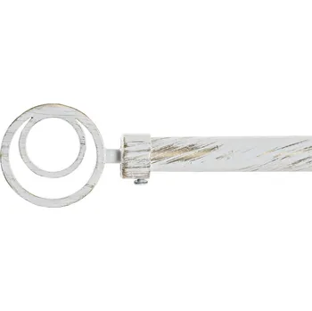 Garnýž Kovová konzole "CIRCLES WHITE" 120-210cm