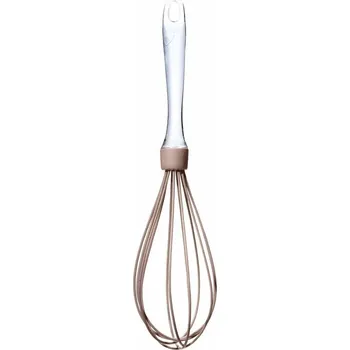 Obracečka 5five Simply Smart Silikonová vejce šlehačka v taupe barvě, šikovná kuchyňská tyč pro šlehání vajec a krémů