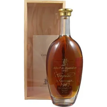Brandy ALBERT DE MONTAUBERT COGNAC 1962 40% 0,7l (Dřevěný obal)