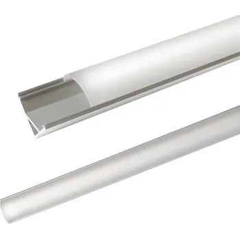 LED lišta AL profil AC2 nový pro LED pásky, rohový, s vypouklým plexi, 2m
