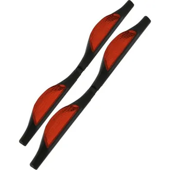 Chránič dveří červený, sada 2ks