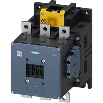 Stykač 3RT1064-6SF36 stykač, AC-3, 225A/110kW/400V, 3pólový, AC/DC 96-127V, F-PLC-IN, 2 NO + 2 NC, ploché přívody/šroubová svorka, Siemens