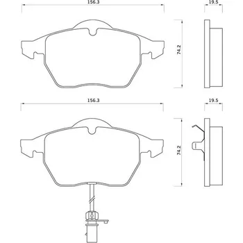 Brzdová destička Sada brzdových destiček STARLINE