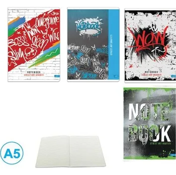 Sešit Sešit A5 linka 52l Graffiti