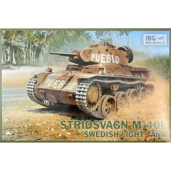 Plastikový model IBG 1/72 STRIDSVAGN M/40L - Swedish Light Tank