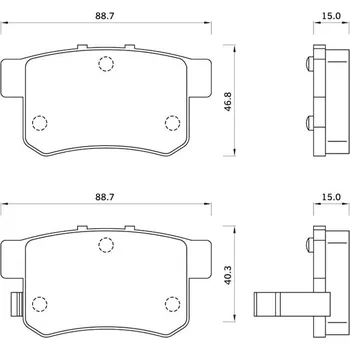 Brzdová destička Sada brzdových destiček STARLINE