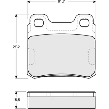 Brzdová destička Sada brzdových destiček STARLINE
