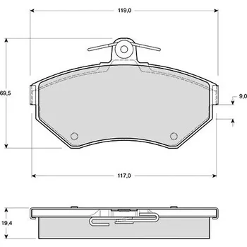 Brzdový systém Sada brzdových destiček STARLINE