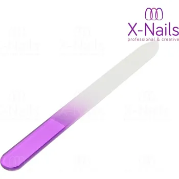 X-NAILS skleněný pilník na přírodní nehty - FIALOVÝ
