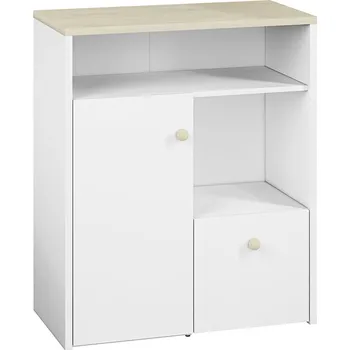 Komoda Komoda jednodveřová bílá/buk fjord ELMO 10