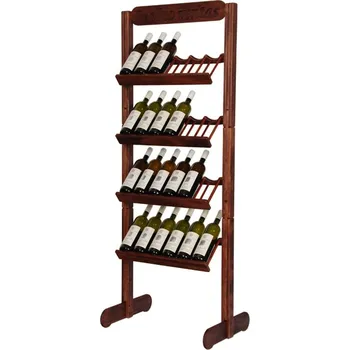 Stojan na víno Stojan na víno 637 - Dřevěný stojan na 24 lahví vína