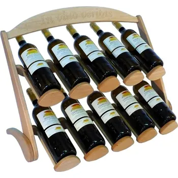 Stojan na víno Stojan na víno 616 - Dřevěný stojan na 10 lahví vína