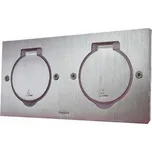 Kryt Legrand 89702 PLATINUM IP44 2x2M nerez čtverec