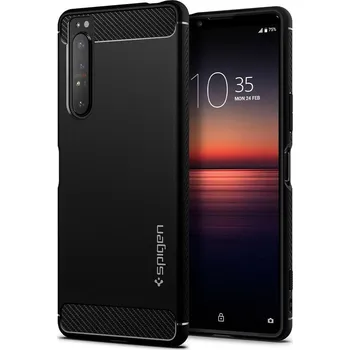 Pouzdro na mobilní telefon Spigen Rugged Armor pro Sony Xperia 1 II Matte Black