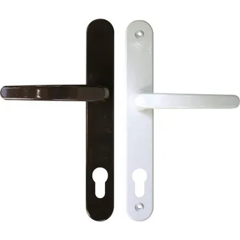 Dveřní kování Štítové dveřní kování Boston 92 mm KL/KL bílá/hnědá