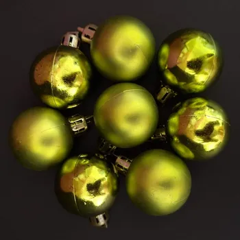 Vánoční dekorace AMADEA Náhradní koule zelené 8 ks