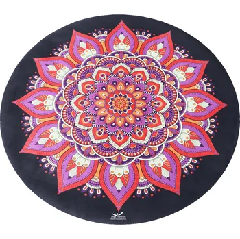 podložka na cvičení Designová podložka na jógu Round Black