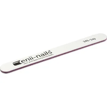 Enii-nails Pilník na nehty 240/240 bílý rovný Enii nails
