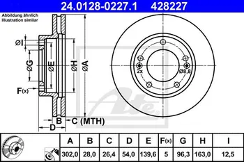 Brzdový kotouč ATE 24.0128-0227.1