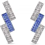 Náušnice modré se Swarovski Elements Moonlight KFMP3CSA Sapphire