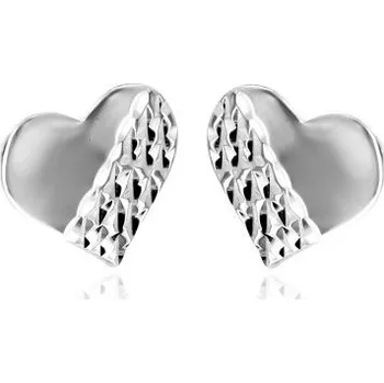 Náušnice Zlatnictví U Kostela Stříbrné náušnice srdíčka 877 452656241