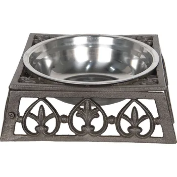 Miska v kovovém stojanu - 28*28*8 cm / 0,82L