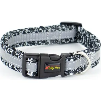 Obojek pro psa Vsepropejska Pied reflexní obojek pro psa | 20 - 68 cm Barva: Šedá, Obvod krku: 28 - 46 cm