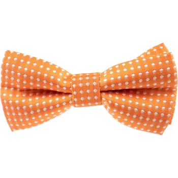 Obojek pro psa Vsepropejska Elegant oranžový motýlek pro psa s puntíky | 25 - 42 cm